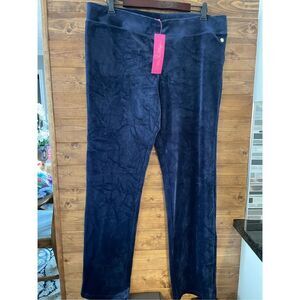 Lilly Pulitzer Velour Jordynne Pants True Navy
